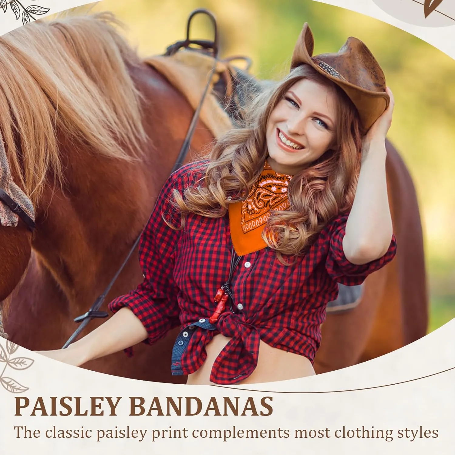 12 Pack Bandanas Unisex Paisley Cowboy Bandanas Bulk Multi Purpose Headband Scarf for Men Women Costume