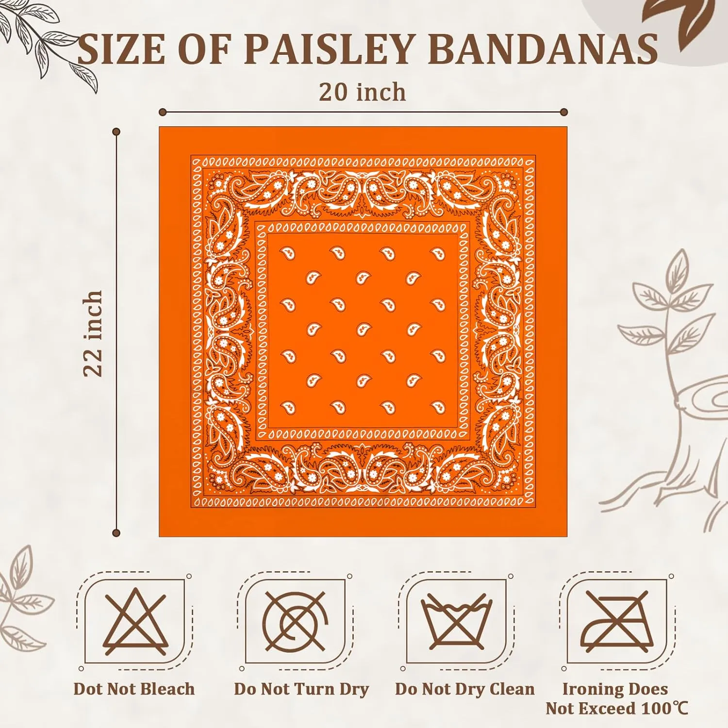 12 Pack Bandanas Unisex Paisley Cowboy Bandanas Bulk Multi Purpose Headband Scarf for Men Women Costume