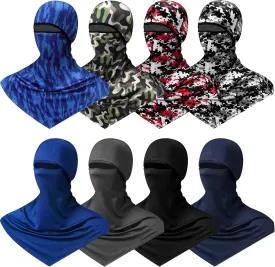8 Pcs Balaclava Full Face Masks Summer Balaclava Long Face and Neck Cover Breathable Sun Protection for Men Women