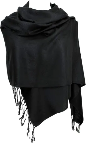 Achillea Two Tone Vintage Paisley Pashmina Scarf, Shawls and Wraps for Dresses, Lightweight Scarf for All Season
