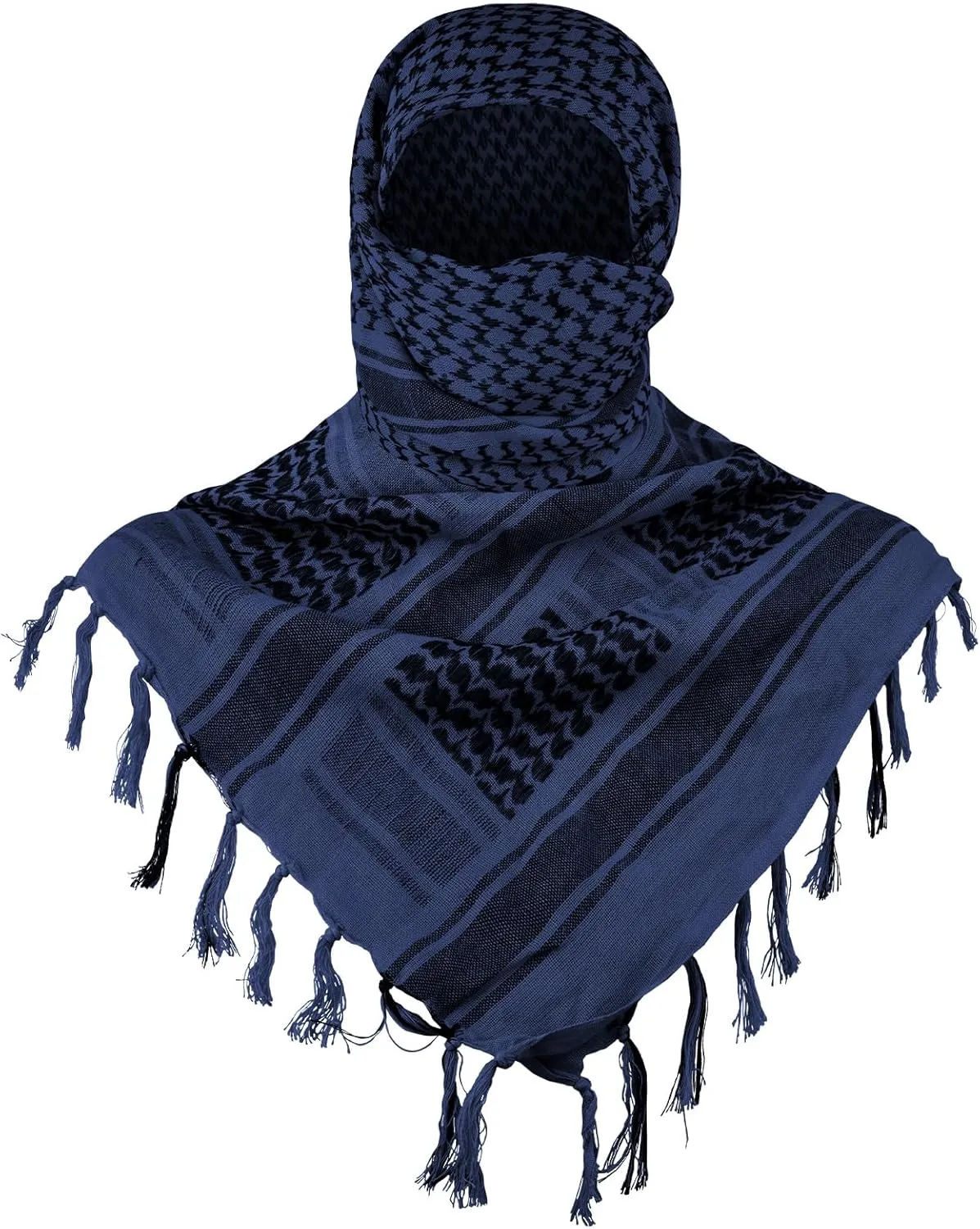 Aonal Military Shemagh Tactical Desert Scarf, 100% Cotton Keffiyeh Neck Head Scarf Wrap for Men Women