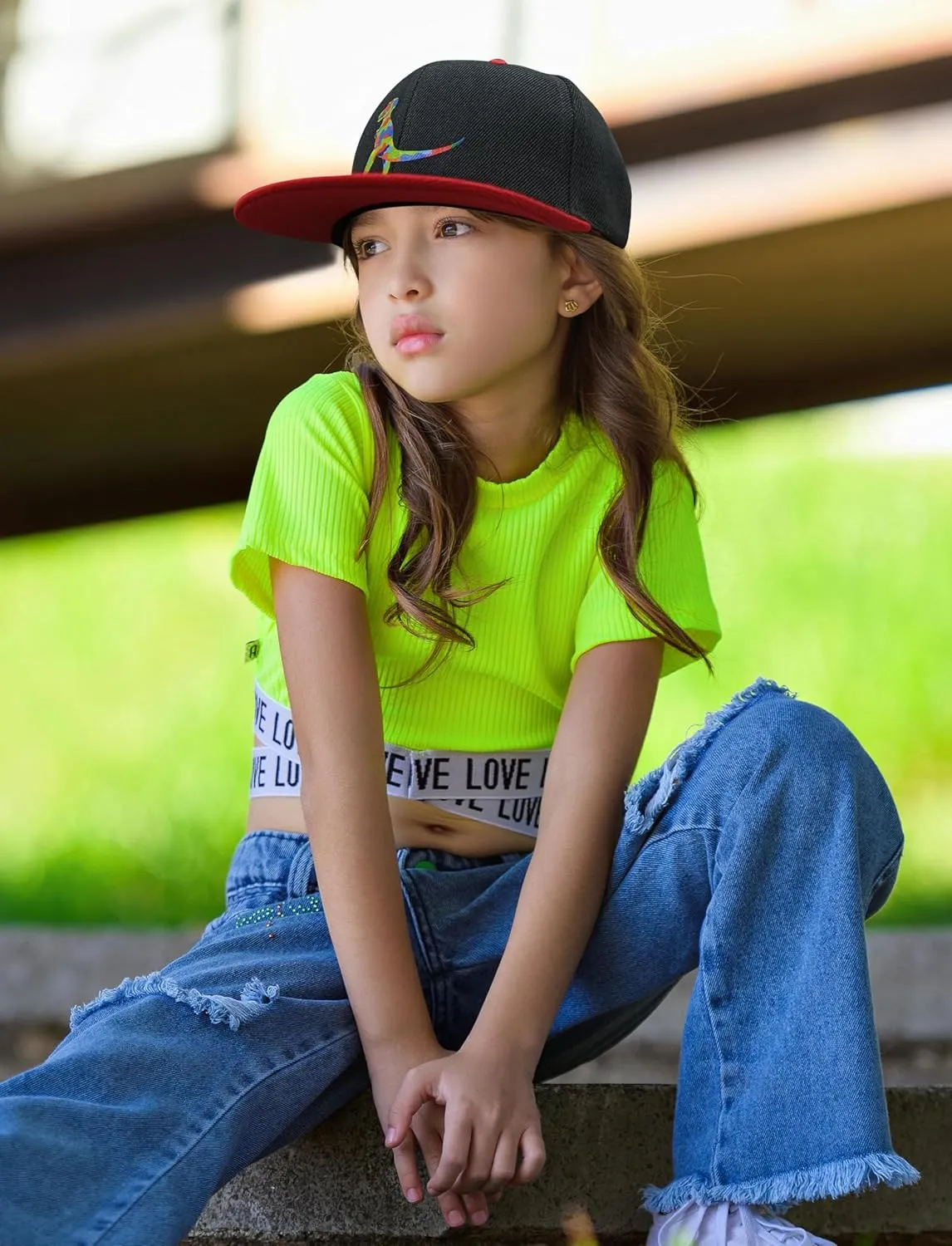 Baseball Caps for Kid Boy and Girls,Snapback Truckers Hats Toddler Girls Cap Adjustable,Fashion Sun hat Fits Baby