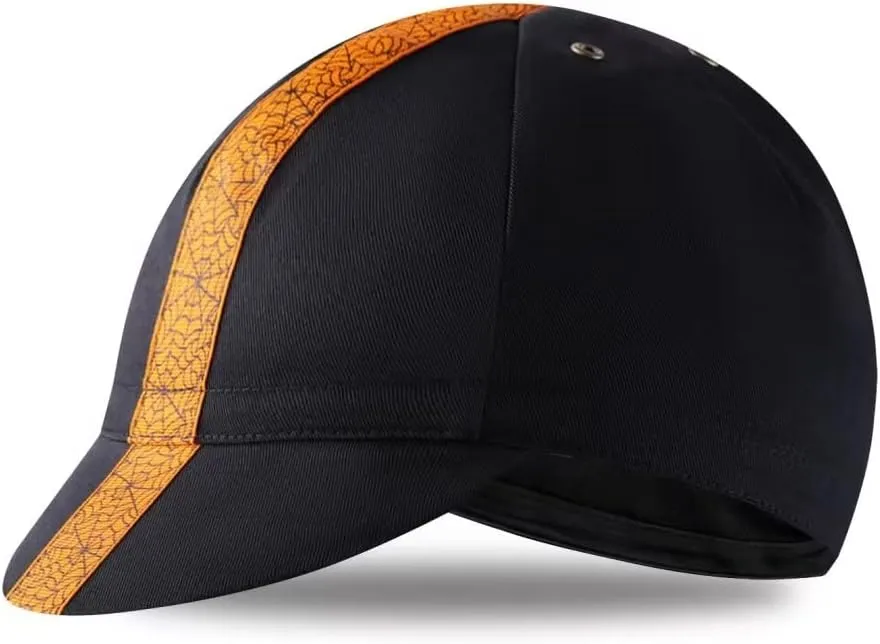 Black Cycling Cap - Cotton Cycling Hat-Under Helmet - Cycling Helmet Liner Breathable&Sweat Uptake One Size
