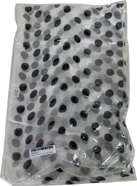 Cider White Polka Dot Chiffon Scarf One Size