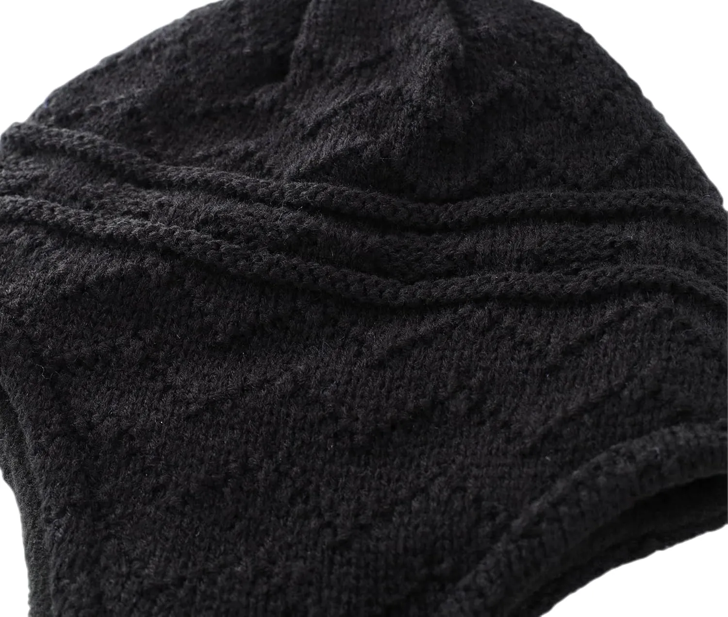 Connectyle Toddler Boys Girls Beanie Hat Fleece Lined Knit Kids Hat with Ear Flaps Warm Winter Hat Acrylic Watch Hat