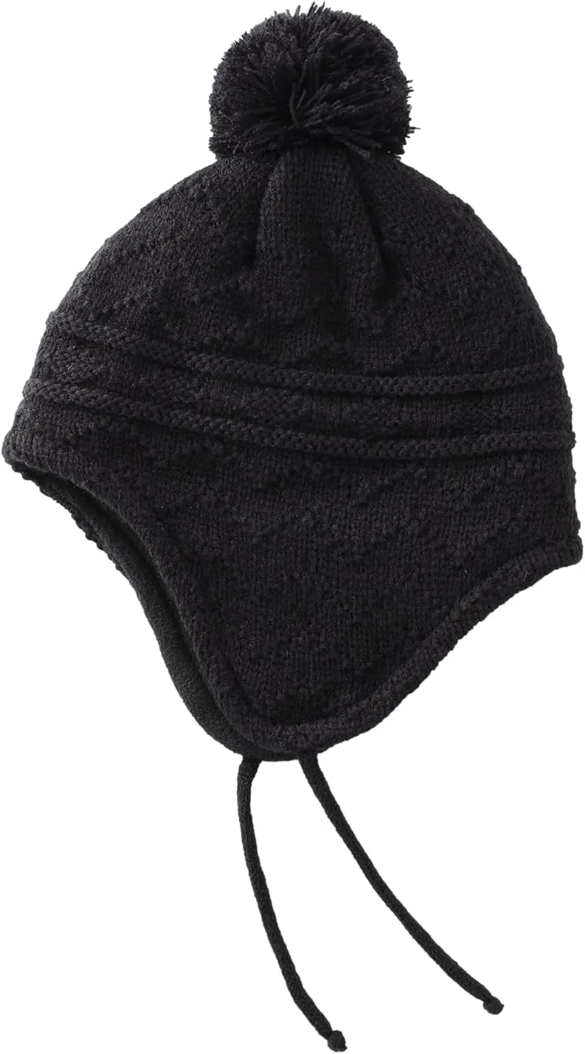 Connectyle Toddler Boys Girls Beanie Hat Fleece Lined Knit Kids Hat with Ear Flaps Warm Winter Hat Acrylic Watch Hat