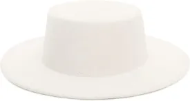 EOZY Women Men Classic Felt Fedora Hat Wide Brim Flat Top Jazz Panama Hat Casual Party Church Hat