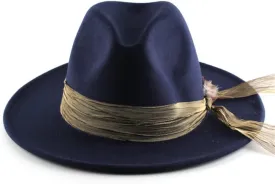 European and American Fashion Plain Hat Woolen Felt Hat Retro Hat(C)