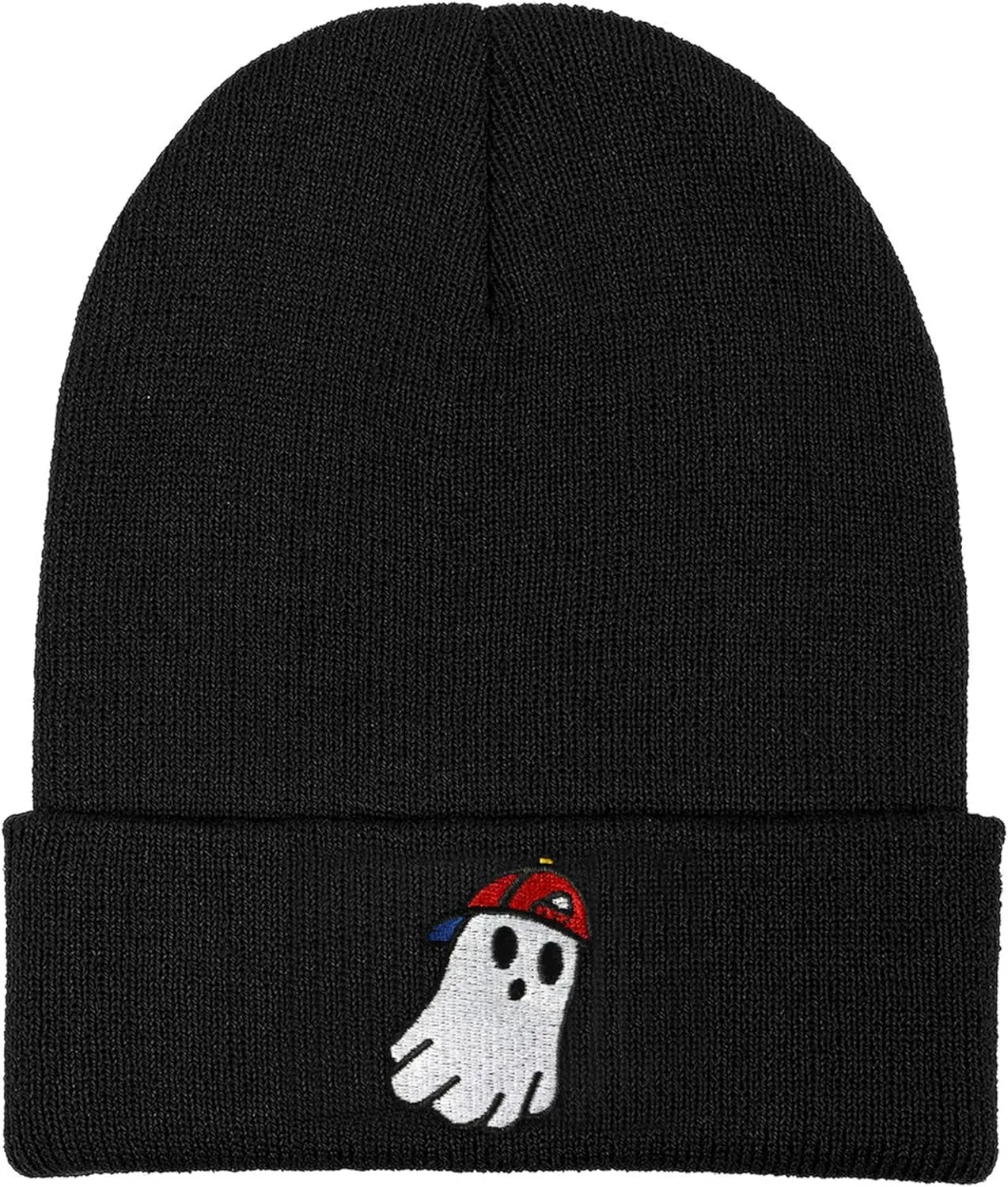 Funny Beanies Hat, Men's and Women's Winter Warm Black Fashion Cool Embroidered Knit Hat