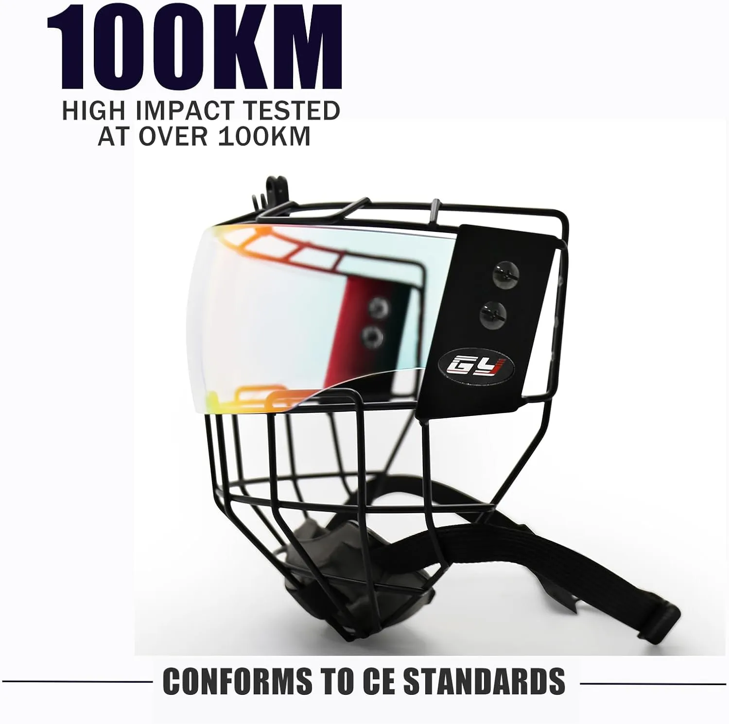 GY Hockey Helmet Cage & Face Shield Protector Combo