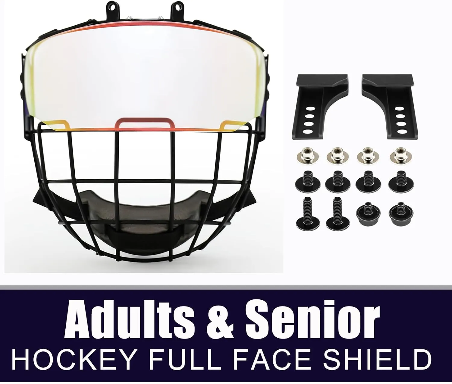 GY Hockey Helmet Cage & Face Shield Protector Combo