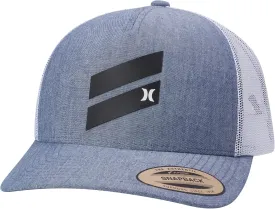 Hurley Men's Trucker Hat - Lightweight Breathable Poly Mesh Back Curved Bill Baseball Cap with Adjustable Snap Closure
