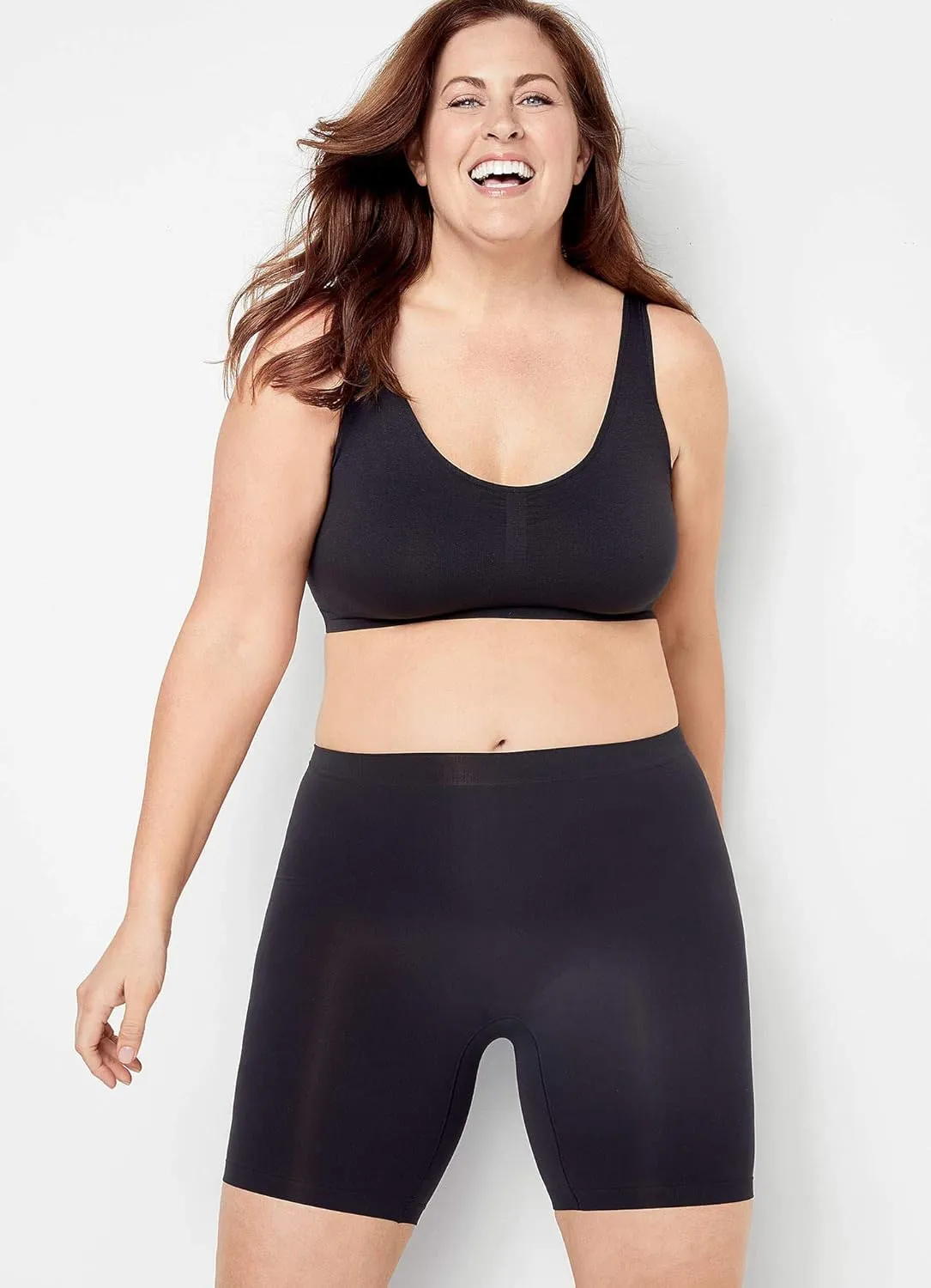 Jockey Women's Shapewear Skimmies Seamfree Ultralight Smoothing No-Chafe Slipshort