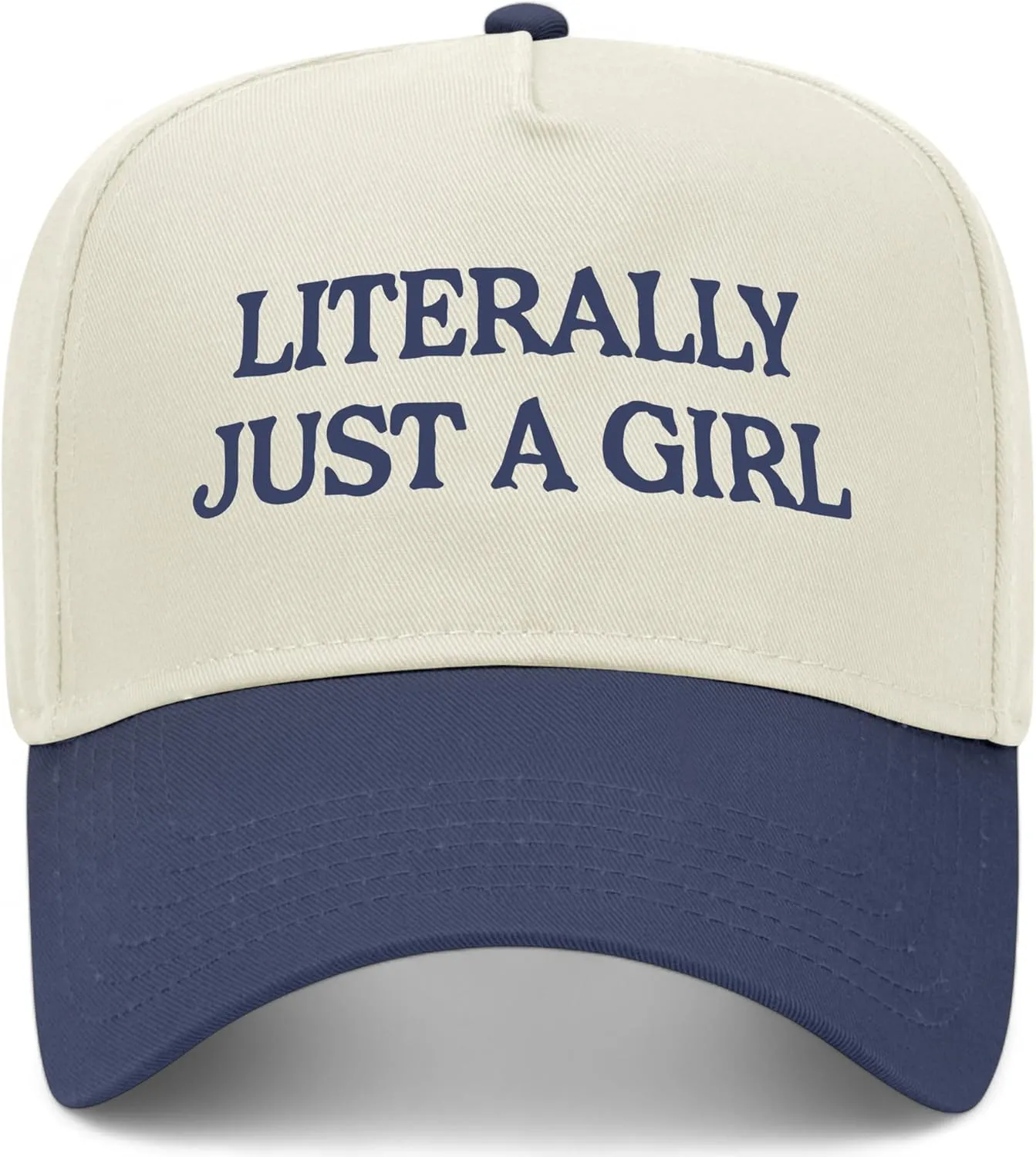 Literally Just A Girl Vintage Trucker Hat | Premium Snapback Baseball Hat for Men & Women