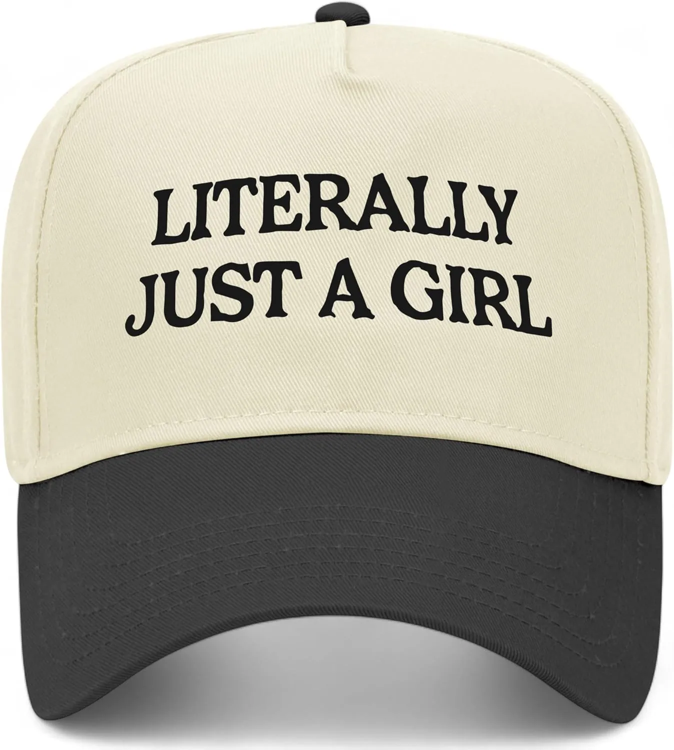 Literally Just A Girl Vintage Trucker Hat | Premium Snapback Baseball Hat for Men & Women