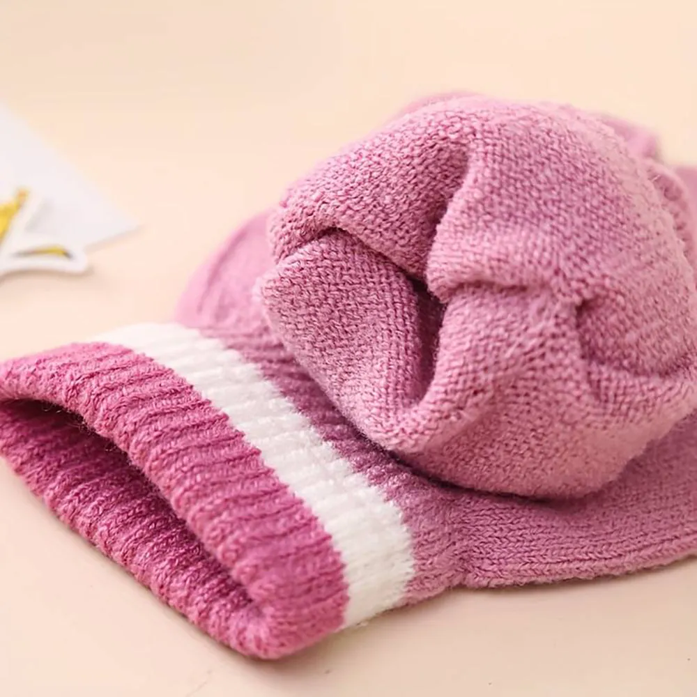Little Surprise Box Muave Frill Unicorn Winter Cap Beanie & Matching Gloves, 2 pcs set, 3yrs- 8yrs