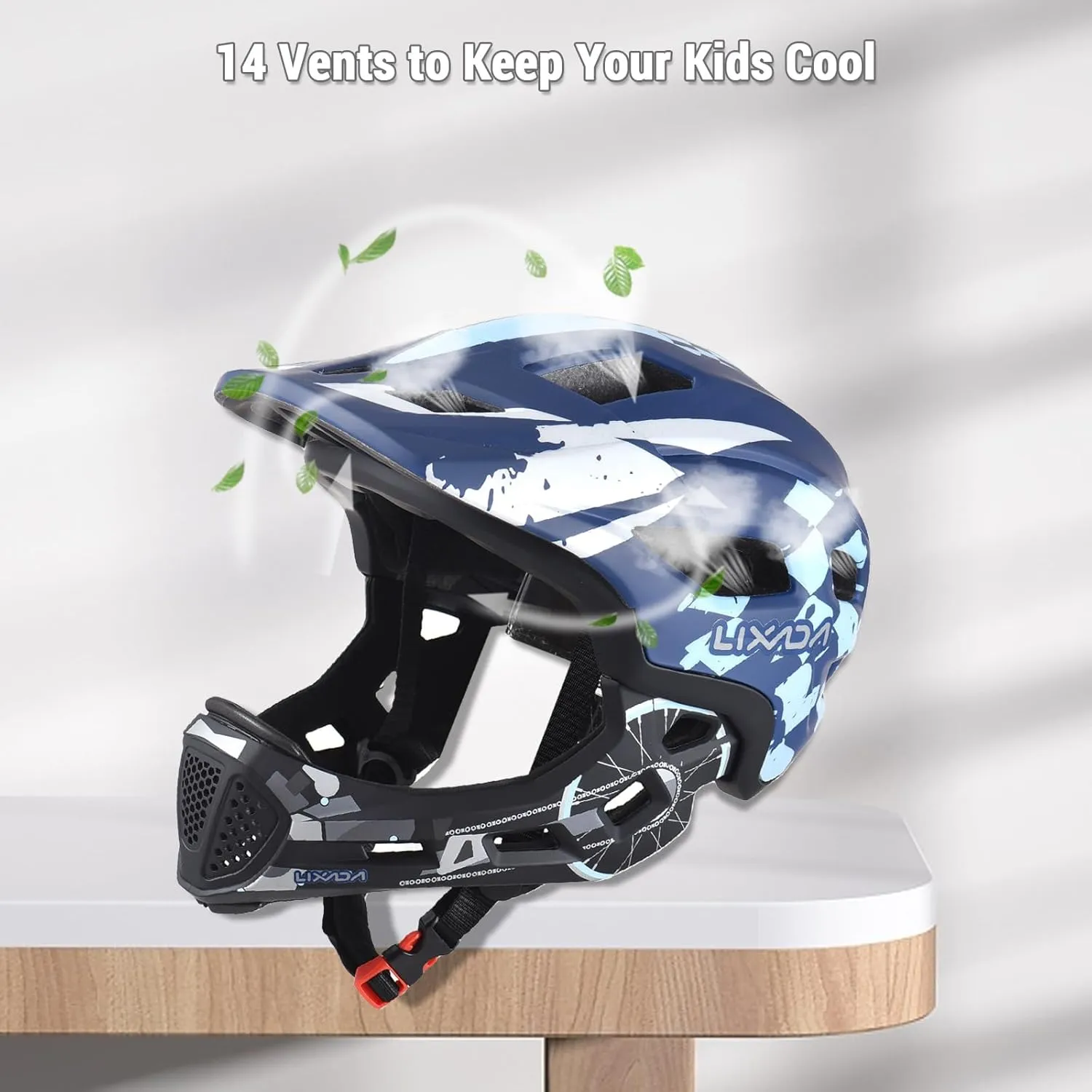 Lixada Kids Detachable Full Face Helmet for Cycling, Skateboarding & Roller Skating
