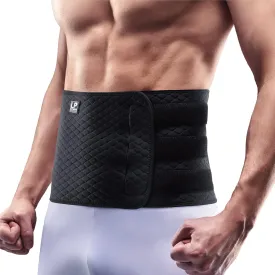 LP SUPPORT 727CA Extreme Back Support with Stays - Compression Support for Lumbar/Lower Back - Hook and Loop Closure (Black - Free size)