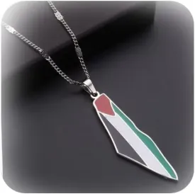 Palestine Necklace Free Palestine Flag Necklace for Women Palestine Scarf Necklace Palestinian Map Pendant Necklace Bring Them Home Now Necklace Ceasefire Now Palestine Gifts for Women Men