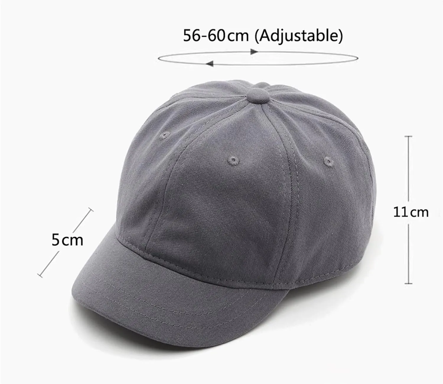 Short Brim Unconstructed Soft Cotton Plain Baseball Cap Adjustable Washed Low Profile Dad Hat for Men Women