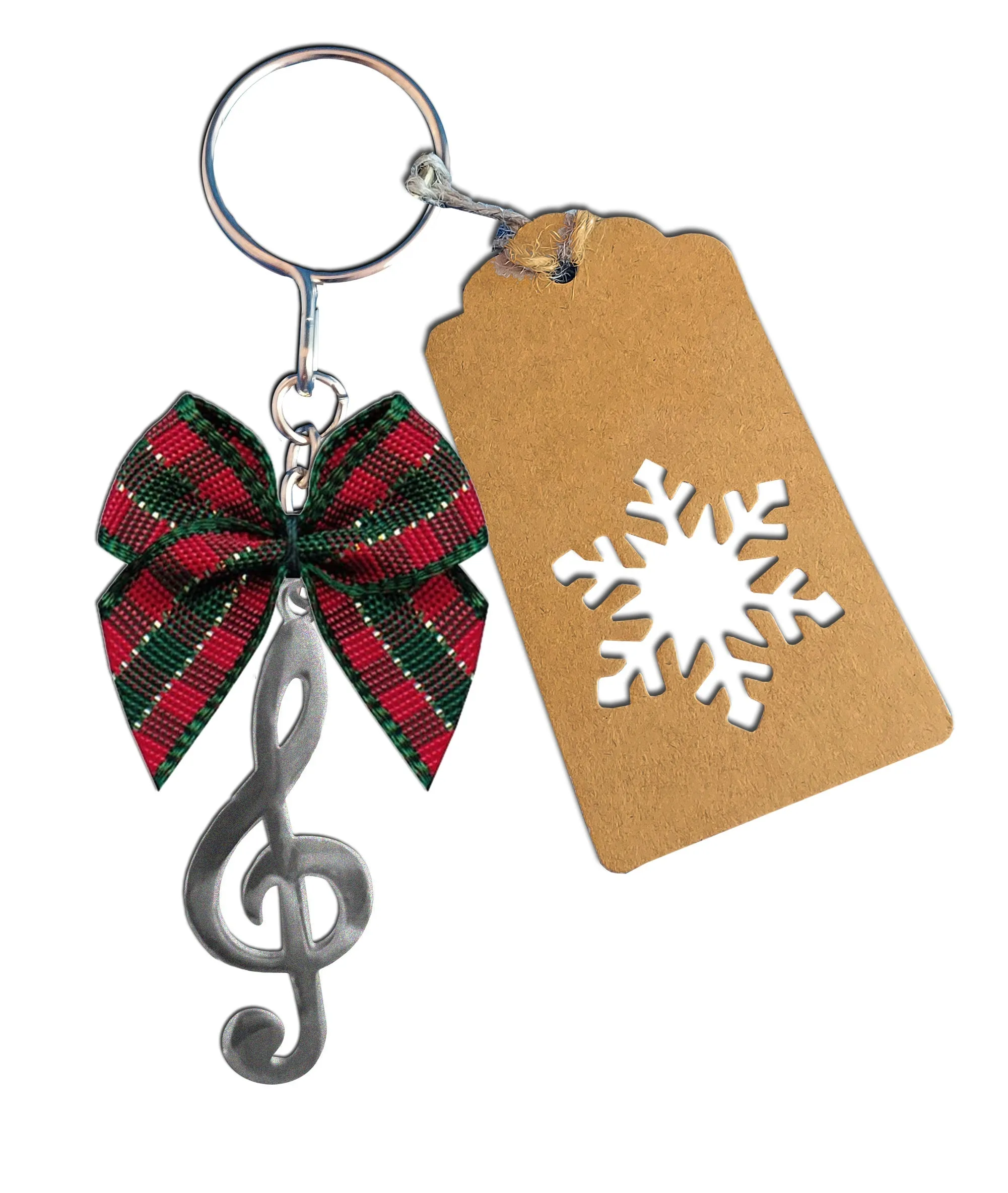 Solid Brass French Horn Christmas Ornament