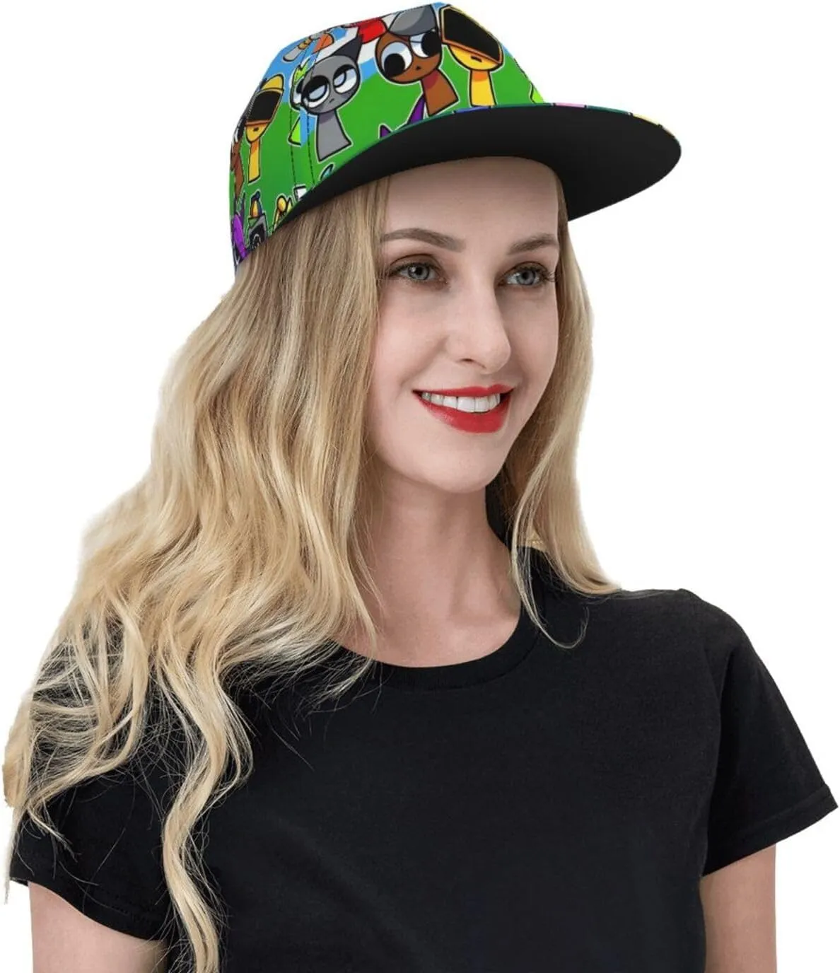 Sprunki Hat Fashion Mens Women Snap Back Hats - Adjustable Baseball Cap Mesh Hat Unisex Headwear