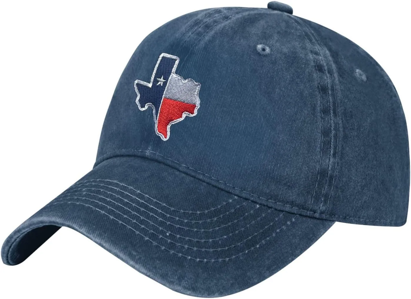 Texas Hats for Men Women Embroidered Baseball Cap Adjustable Washed Baseball Hat